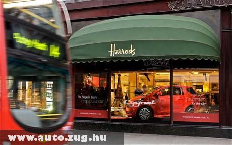 Aston Martin a Harrods kirakatában