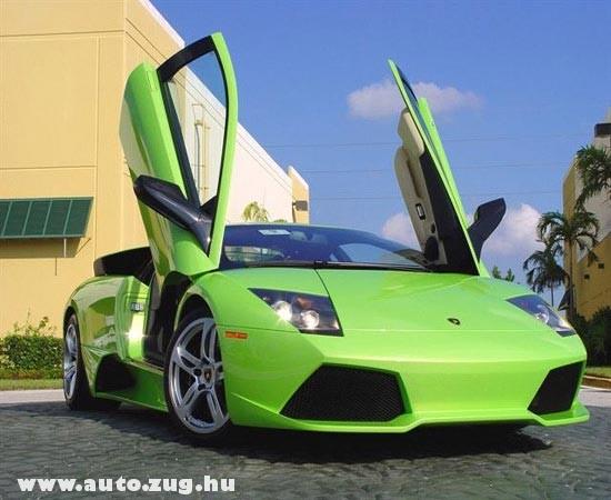 Zöld Lamborghini Murcielago
